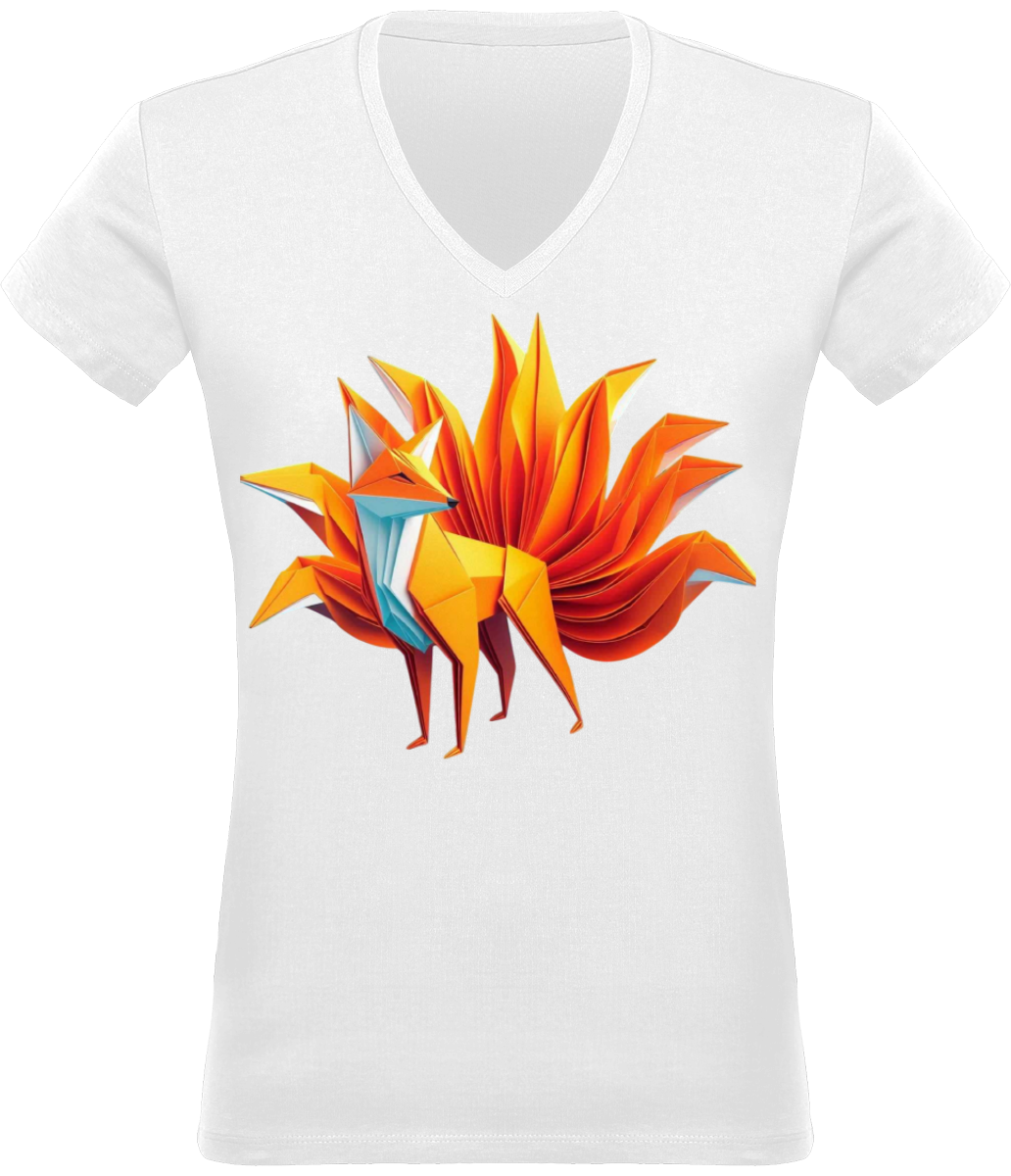 T-shirt Col V femme