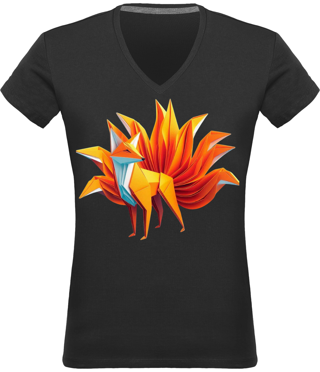 T-shirt Col V femme