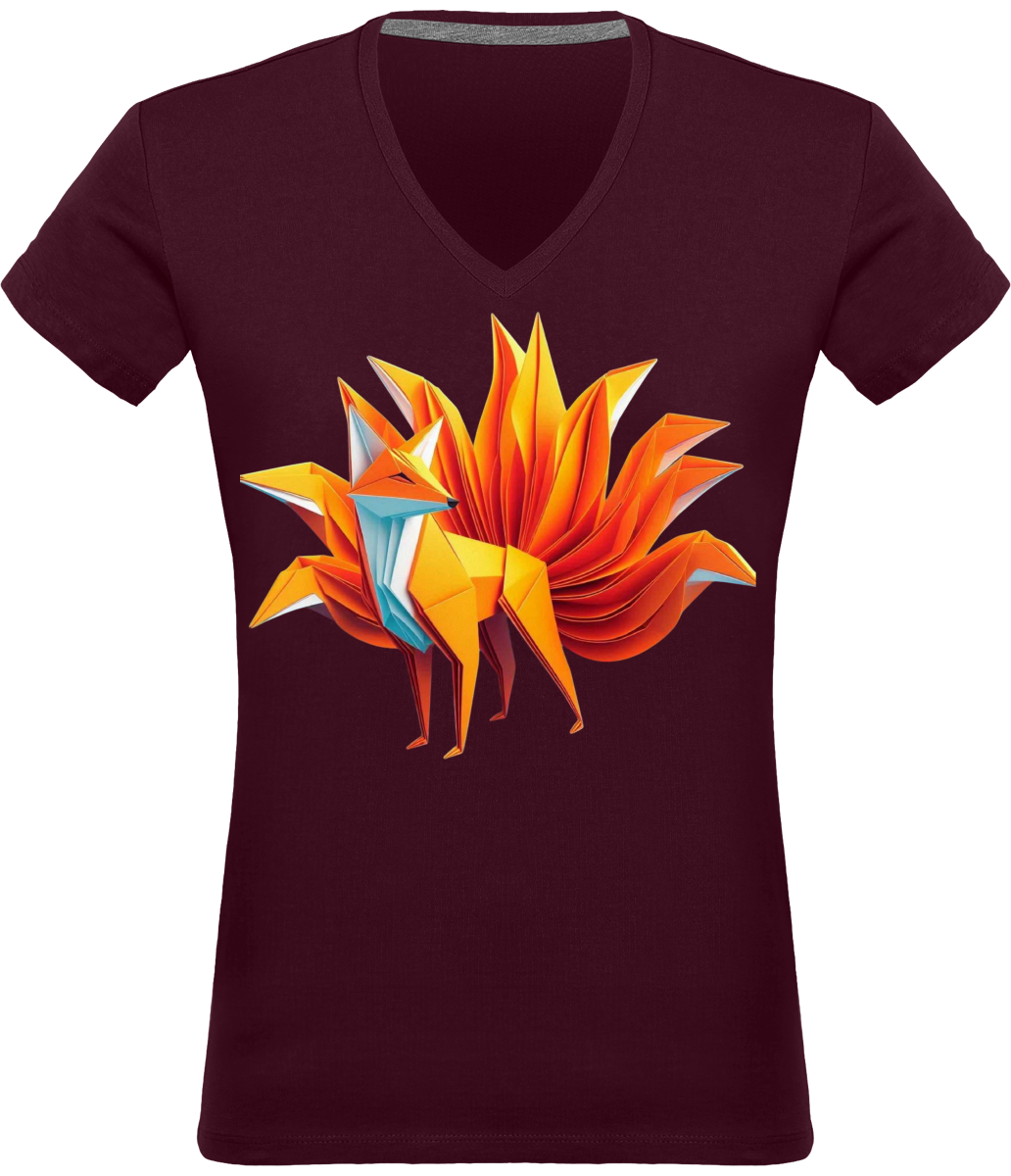 T-shirt Col V femme