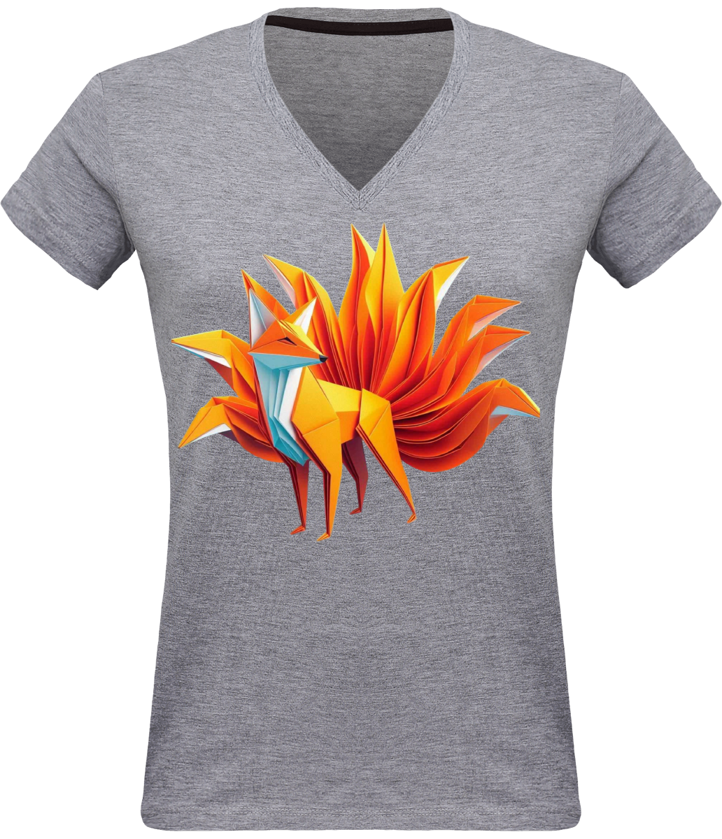 T-shirt Col V femme