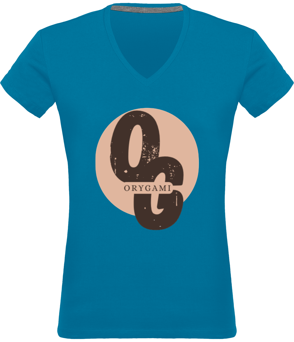 T-shirt Col V femme