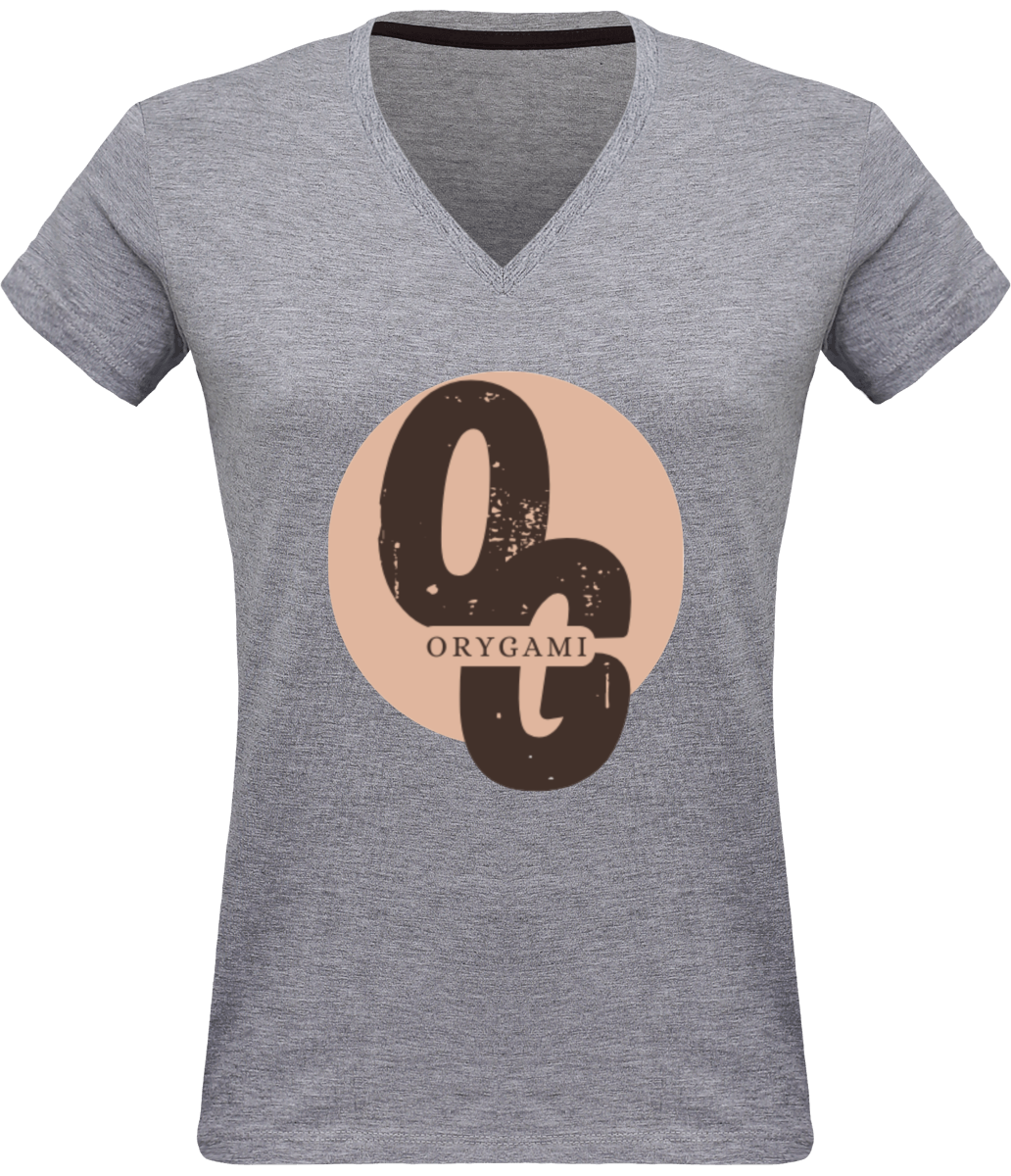 T-shirt Col V femme