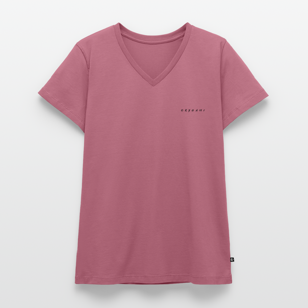 Women's Organic V-Neck T-Shirt by Stanley & Stella - mauve
