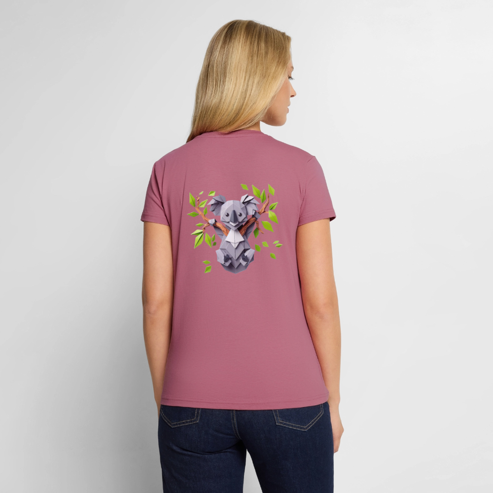 Women's Organic V-Neck T-Shirt by Stanley & Stella - mauve