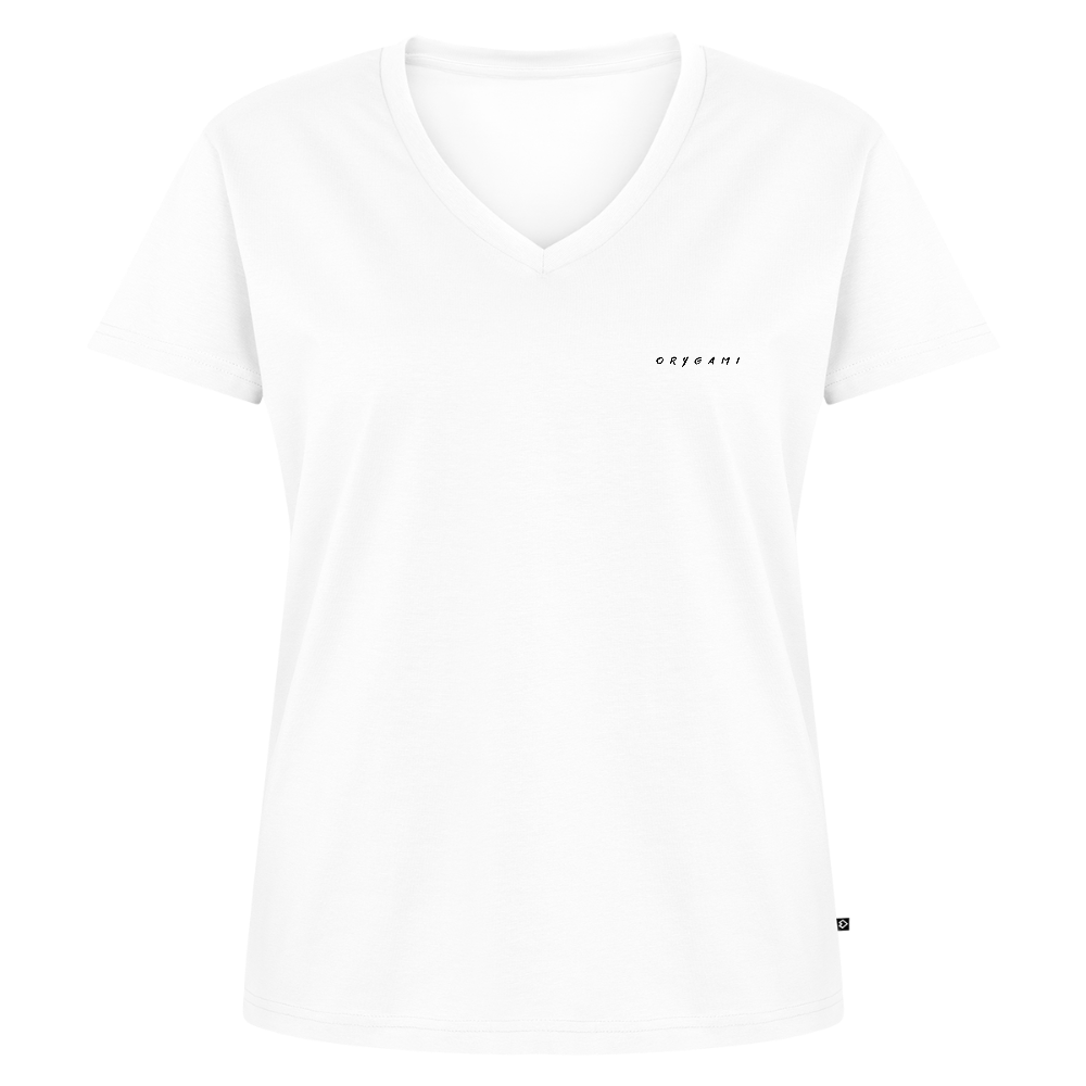Women's Organic V-Neck T-Shirt by Stanley & Stella - white