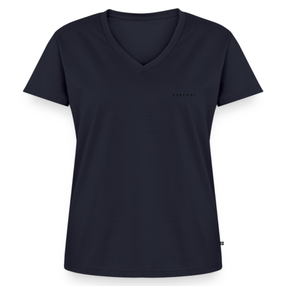 Women's Organic V-Neck T-Shirt by Stanley & Stella - navy